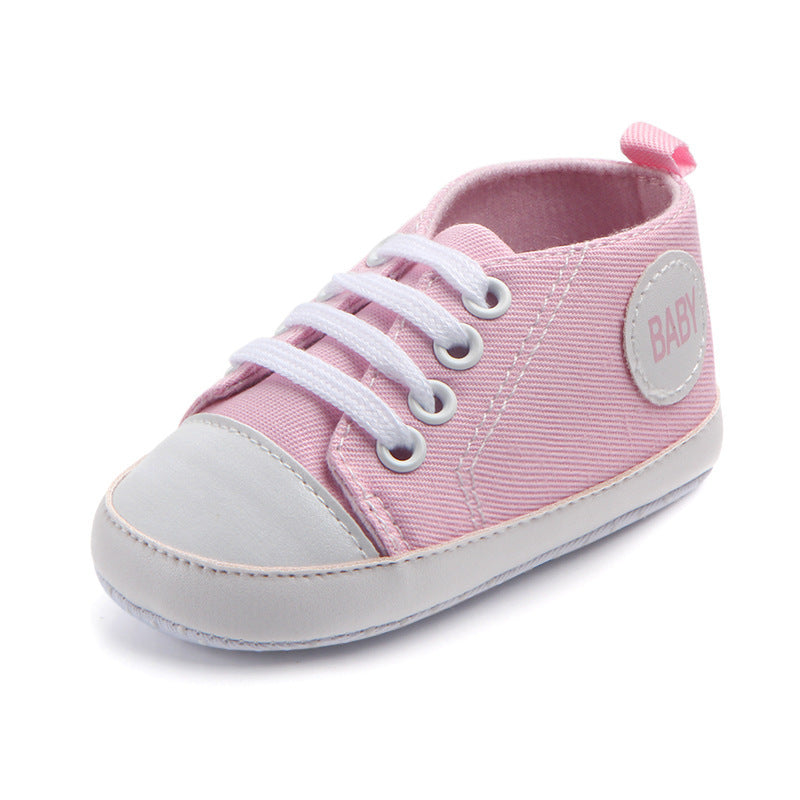 Toile Classique Sport Sneakers Bébé Garçons Filles Premiers Marcheurs Chaussures Infant Toddler Semelle Souple Anti-glissement Bébé Chaussures