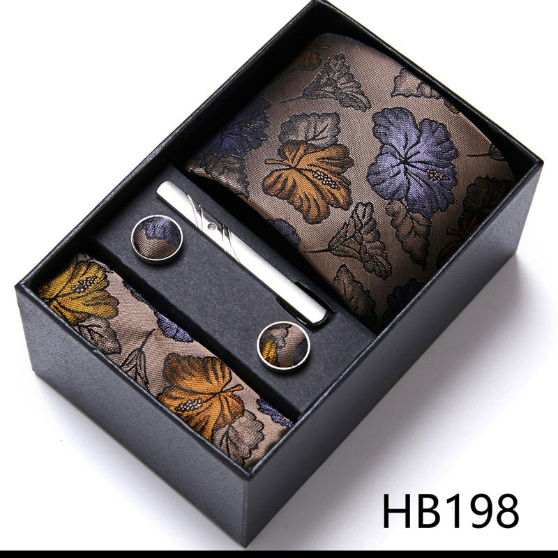 Men's Business Formal Tie Six-piece Set Gift Box