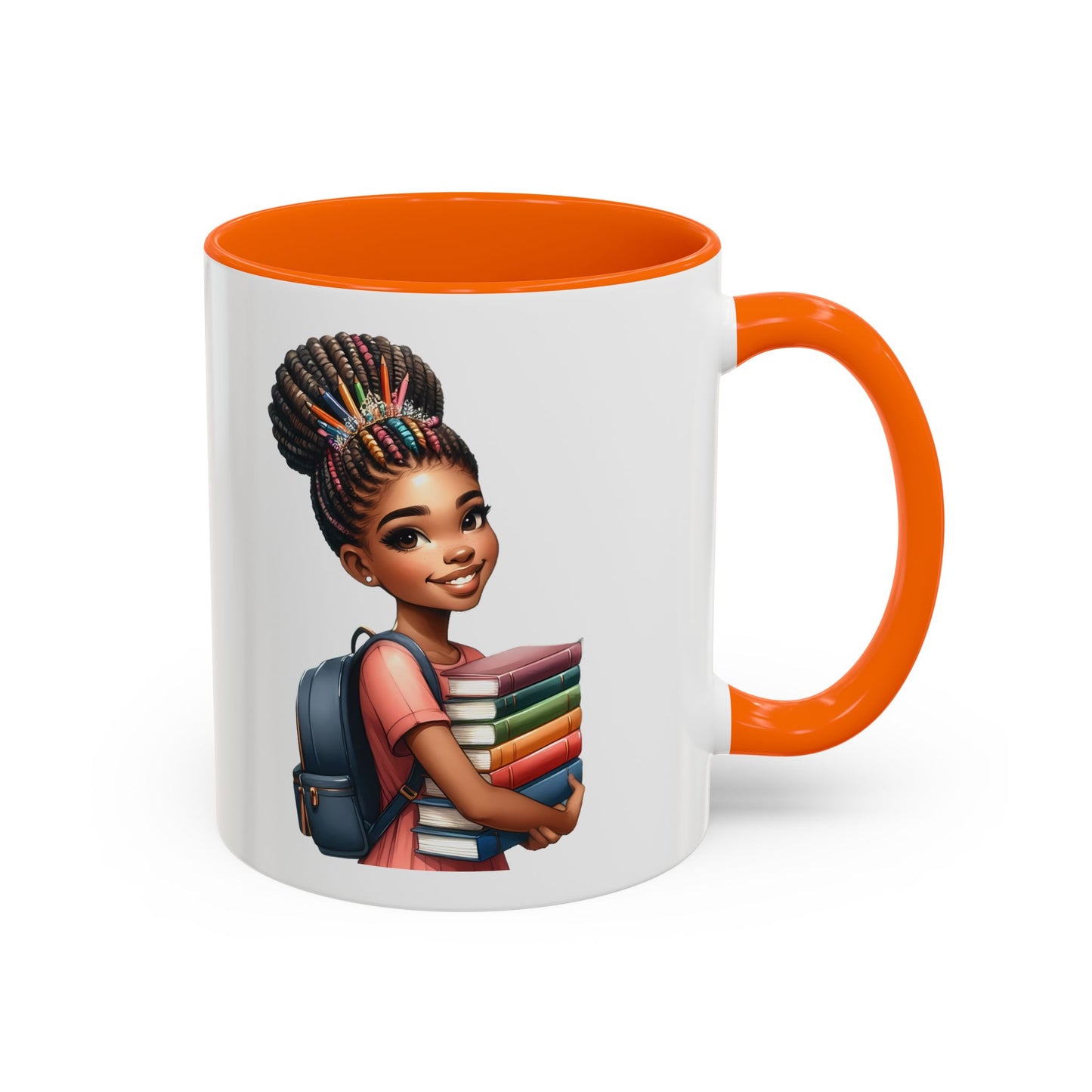 Accent Coffee Mug with Empowering Design, Student Gift, Books Lover Mug, Motivational Cup, School Supplies