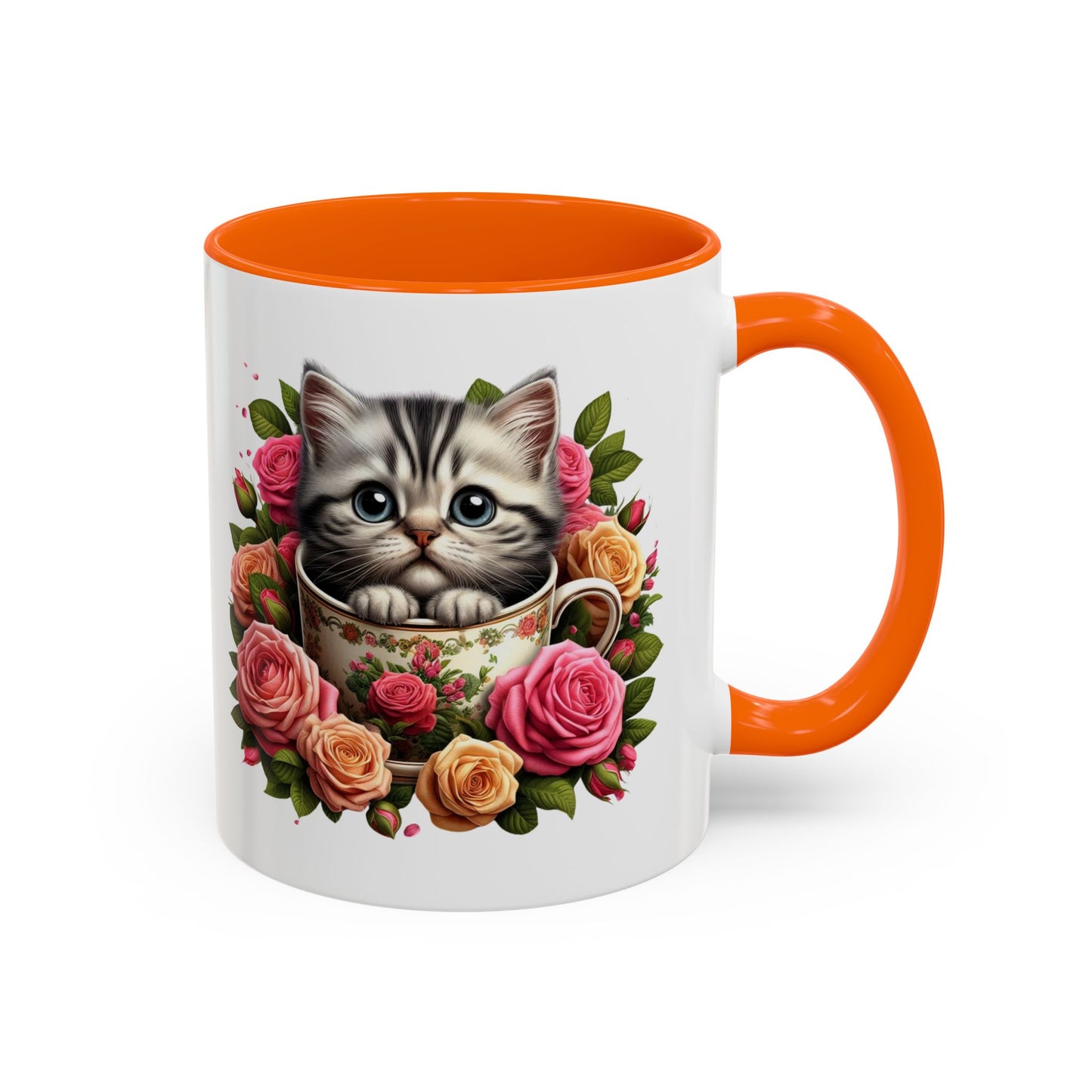 Whimsical Cat Coffee Mug with Floral Accents, Cute Cat Mug, Pet Lover Gift, Tea Cup, Perfect for Cat Lovers, Floral Coffee Cup, [...]