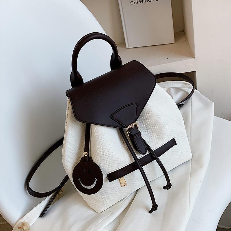 Bag Female Backpack Large Capacity Color Bump Student School Bag