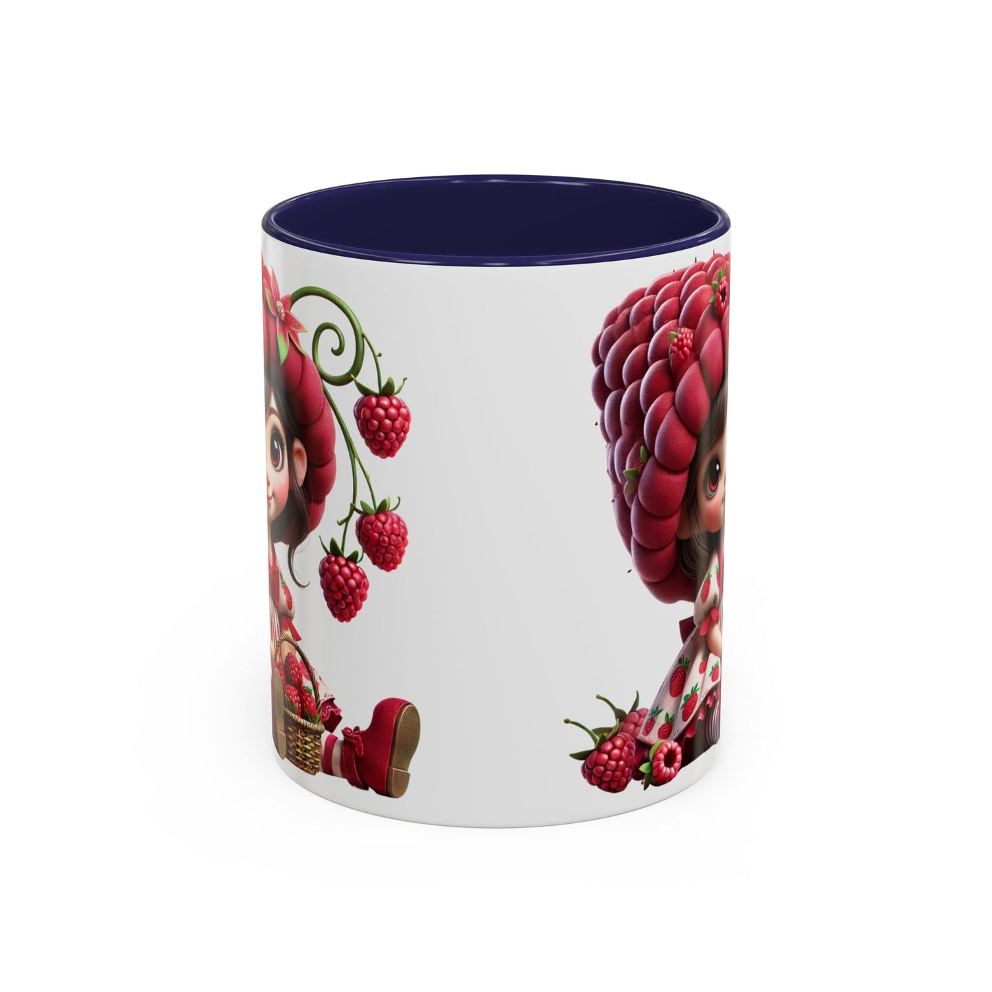 Whimsical Berry Girl Coffee Mug - Perfect for Berry Lovers!