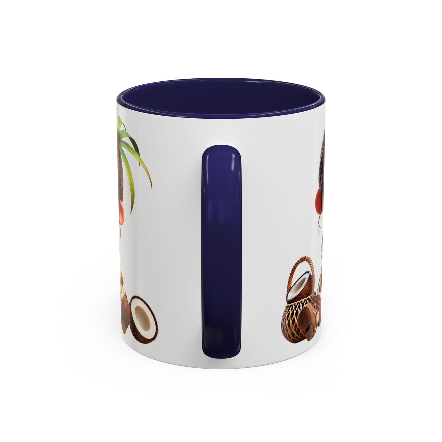 Whimsical Coconut Character Coffee Mug - 11oz & 15oz