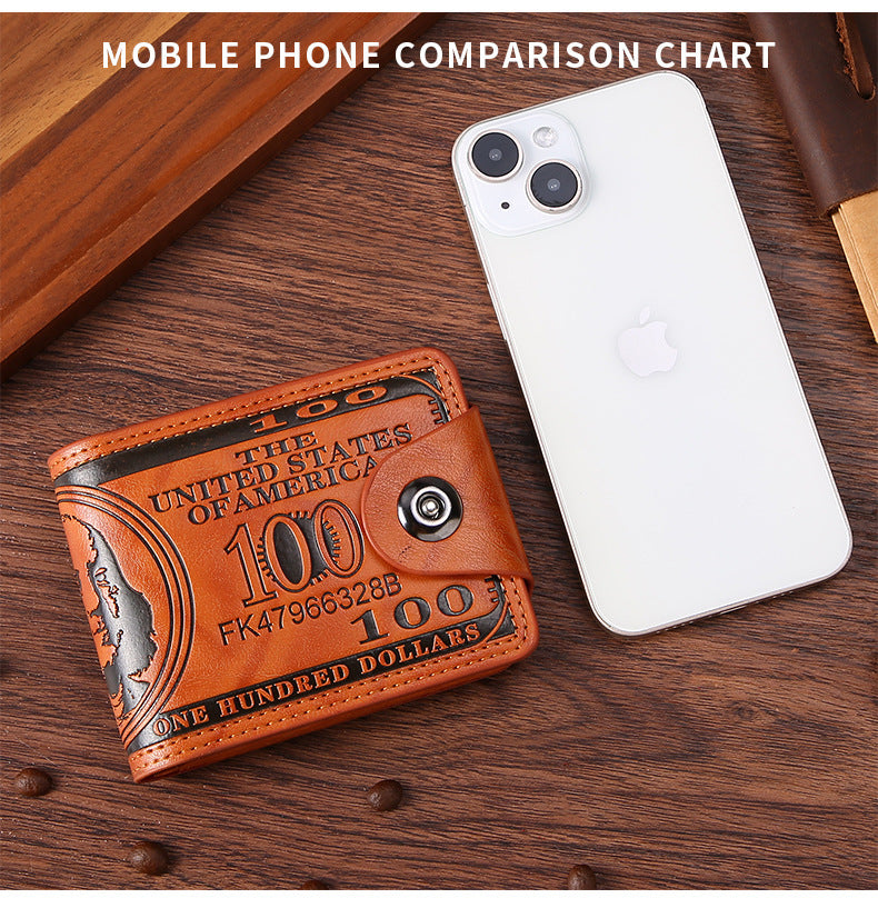 Portefeuille personnalisé pour hommes,