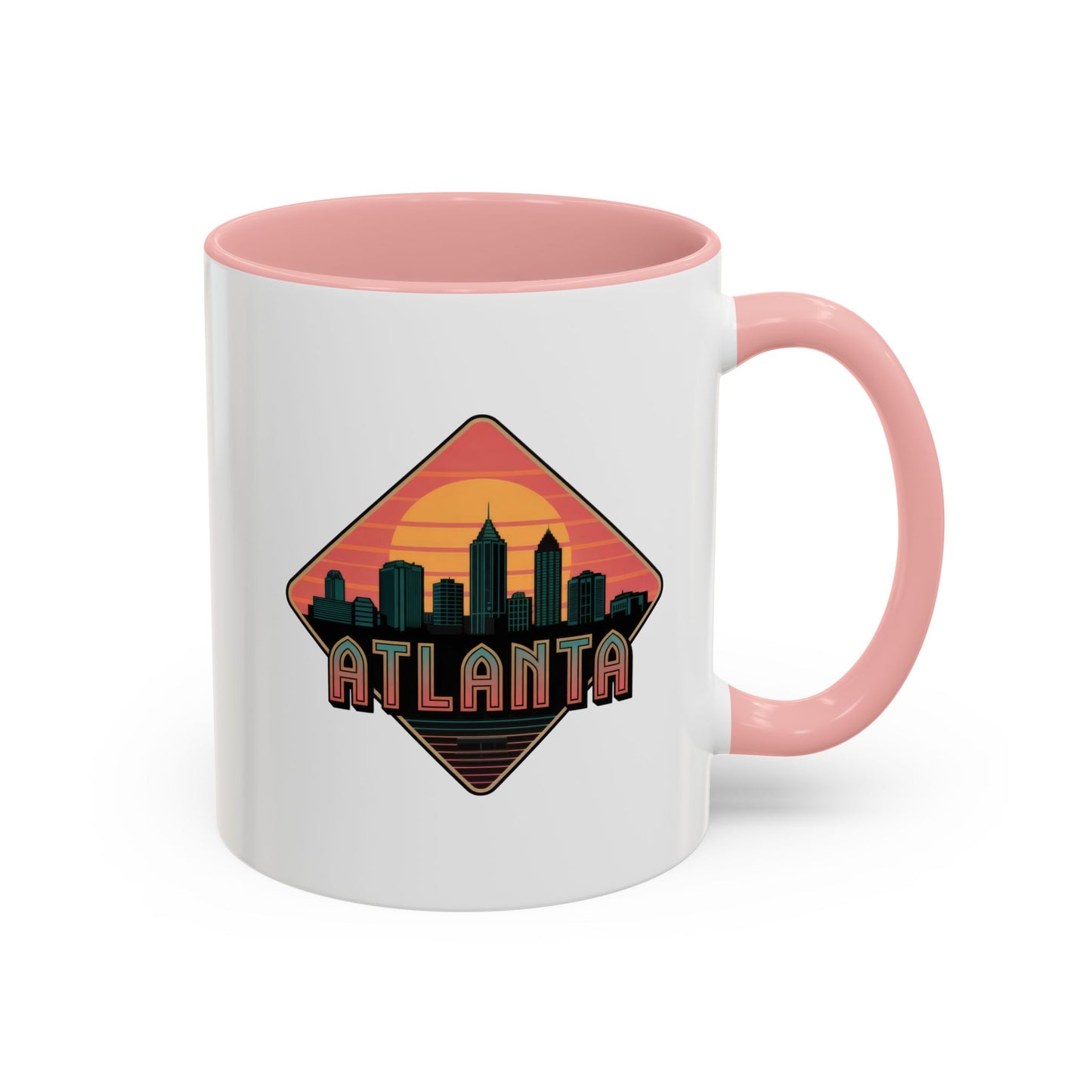 Atlanta Skyline Accent Coffee Mug, Unique Gift for Coffee Lovers, Home Decor, Travel Souvenir, Urban Style Mug