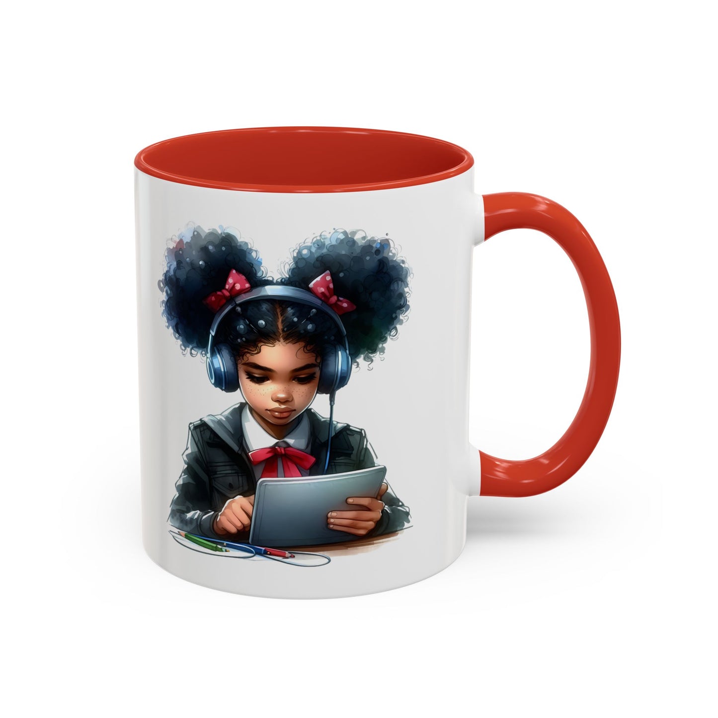 Chic Student Accent Coffee Mug | Ideal for Study Sessions, Gifts for Students, Home Office Decor, Birthday Surprise, Cozy Vibes