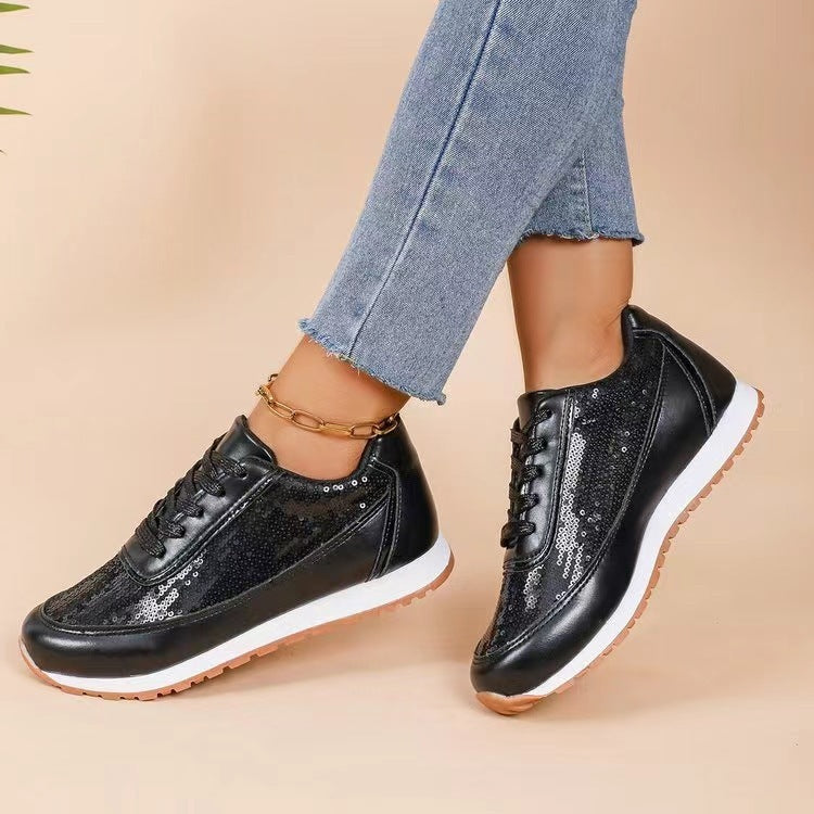 Women's Thick-soled Casual Lin Film Sneaker