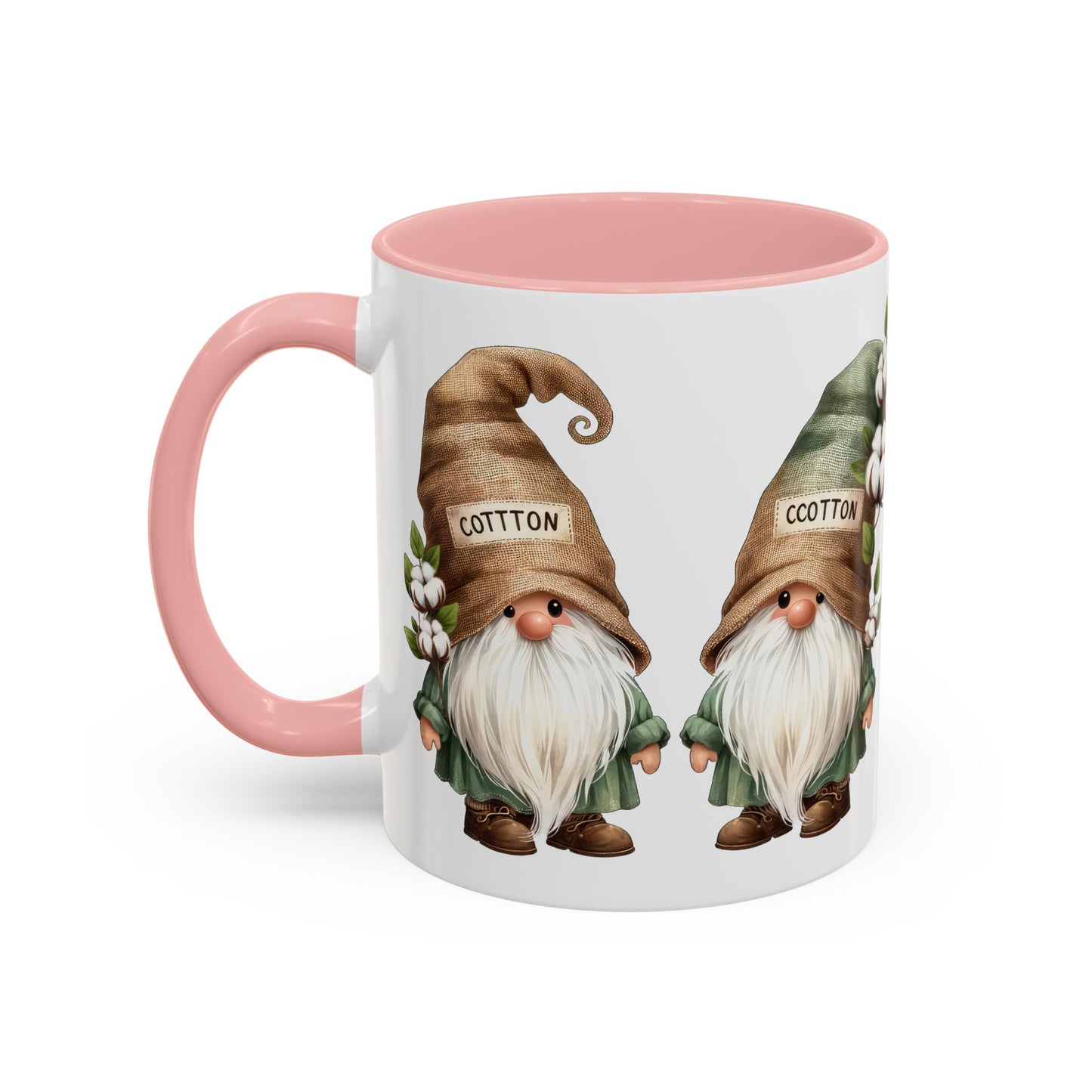 Gnome-Themed Accent Coffee Mug with Floral Design, Perfect for Gifting, Home Decor, Cozy Mornings, Tea Lovers, Housewarming