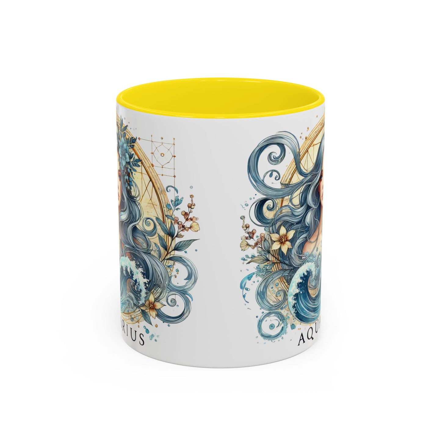 Astrological Aquarius Coffee Mug - Zodiac Sign Design, Perfect for Astrology Lovers