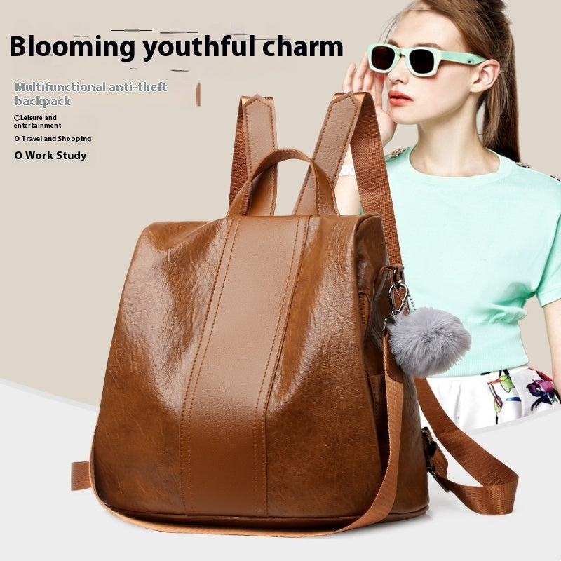 Women's Fashion All-match Double Back Casual Large-capacity Backpack JFA UNIjuntos Entreprise