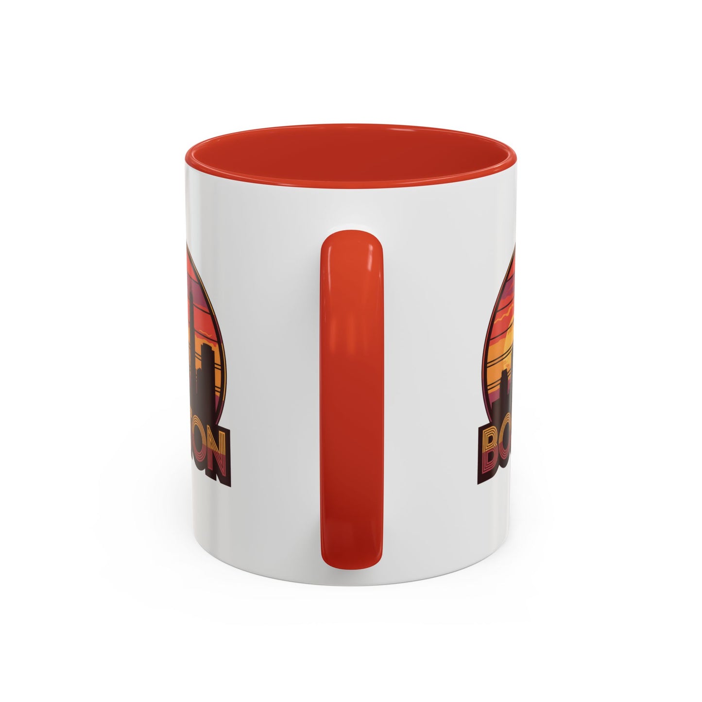 Boston Sunset Accent Coffee Mug, Unique Gift for Boston Lovers, Travel Souvenir, Home Decor, Coffee Lover's Gift, 11oz 15oz Options