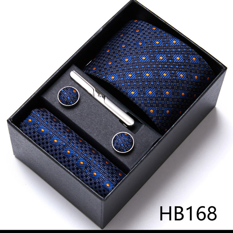 Men's Business Formal Tie Six-piece Set Gift Box