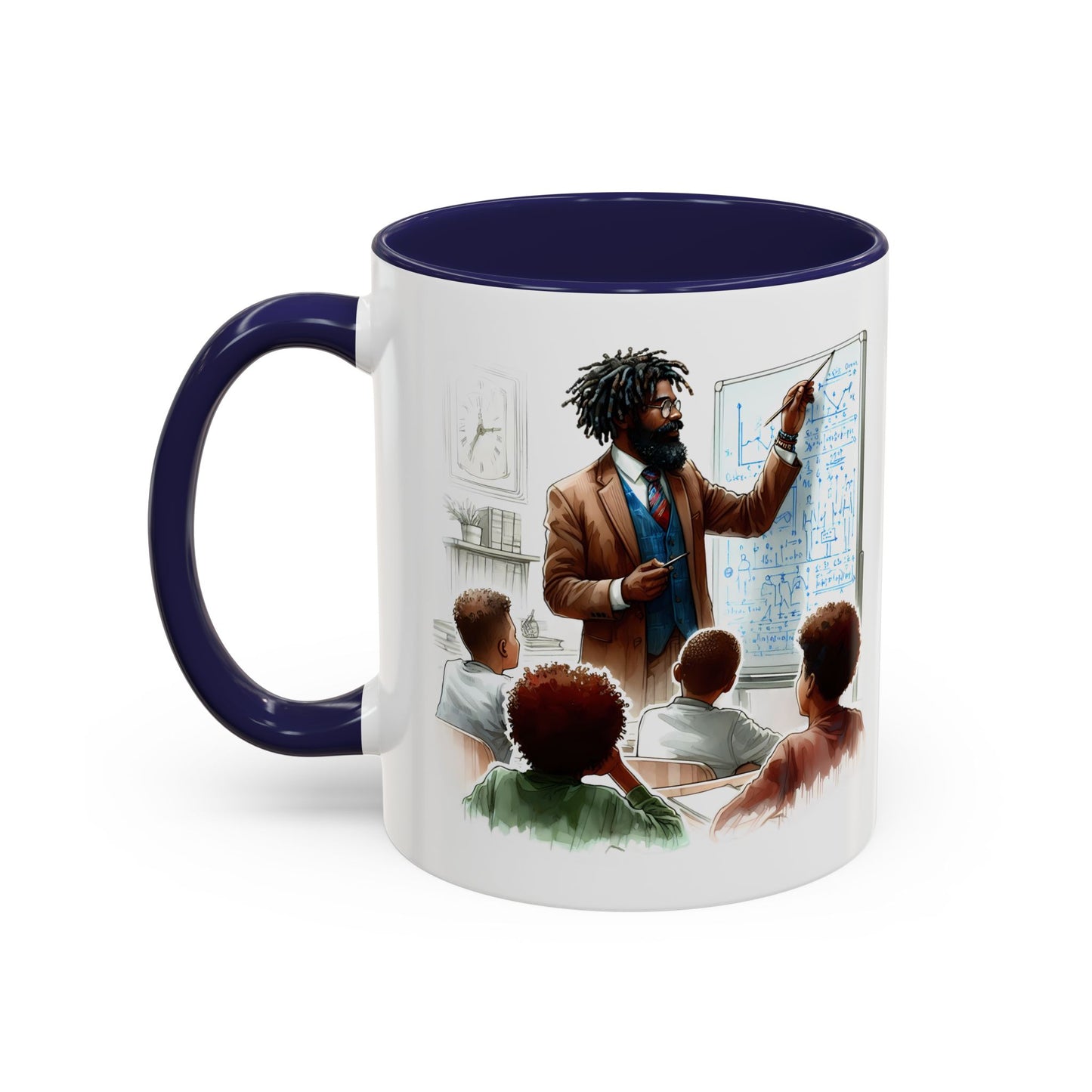 Inspirational Teacher Coffee Mug, Motivational Gift, Black Accent, Education Decor, Classroom Humor, Stylish Drinkware