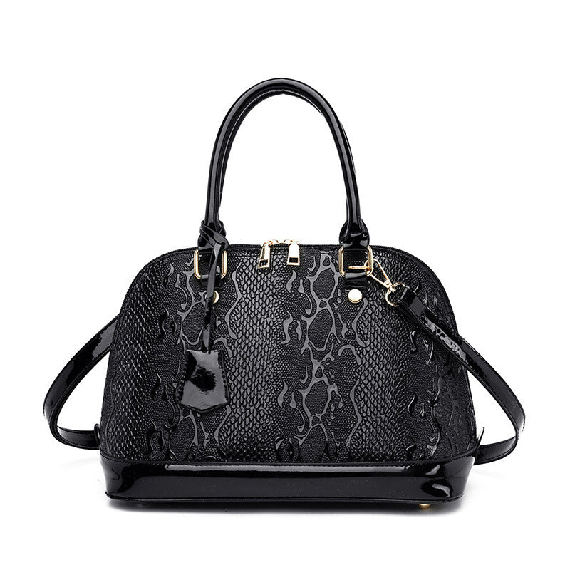 Three-piece Handbag Set Embossed Shoulder