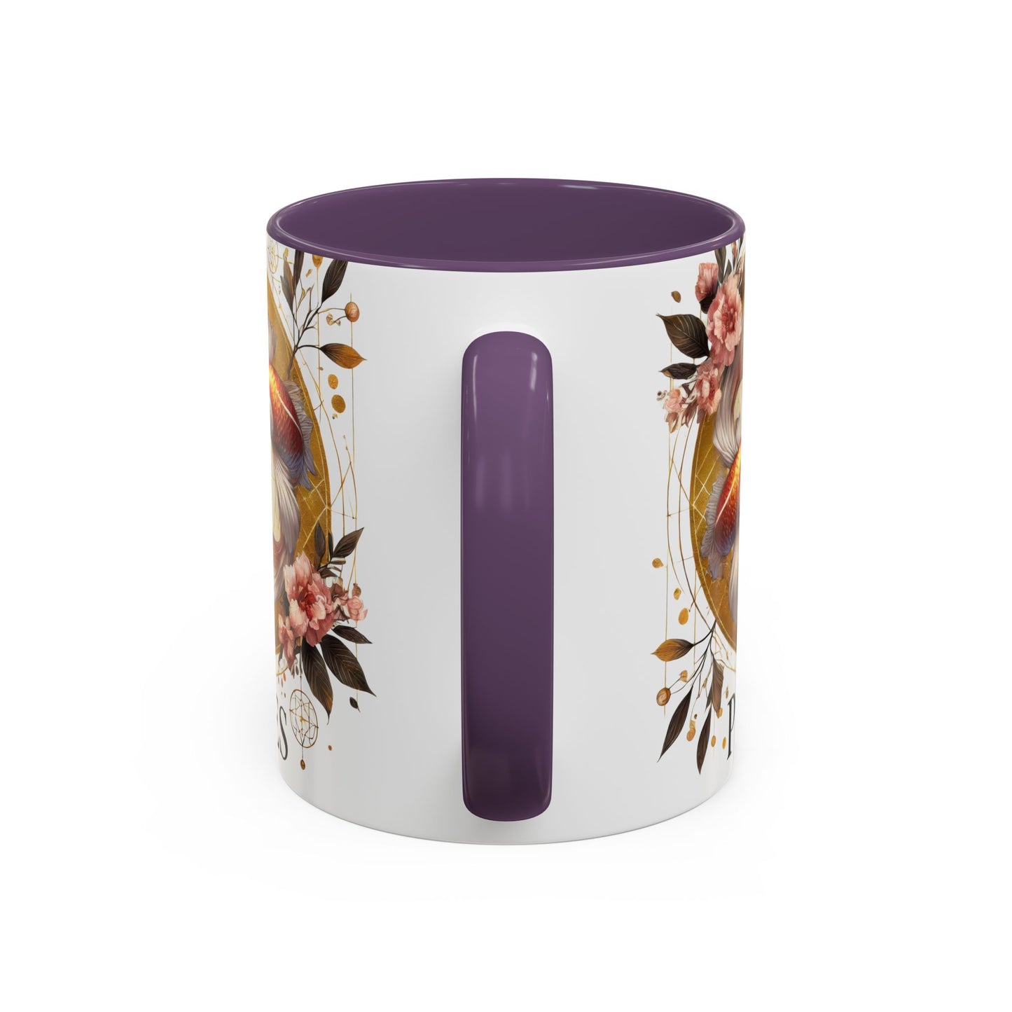 Pisces Goldfish Accent Coffee Mug – Zodiac Astrology Gift for Fish Lovers