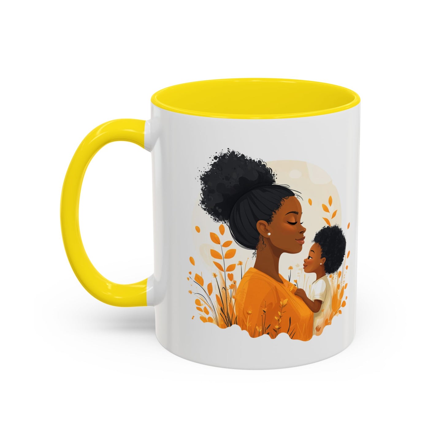 Warm Embrace Accent Coffee Mug | Perfect Gift for Mother's Day, Cozy Drinkware for Moms, Tea Lovers, Family Moments