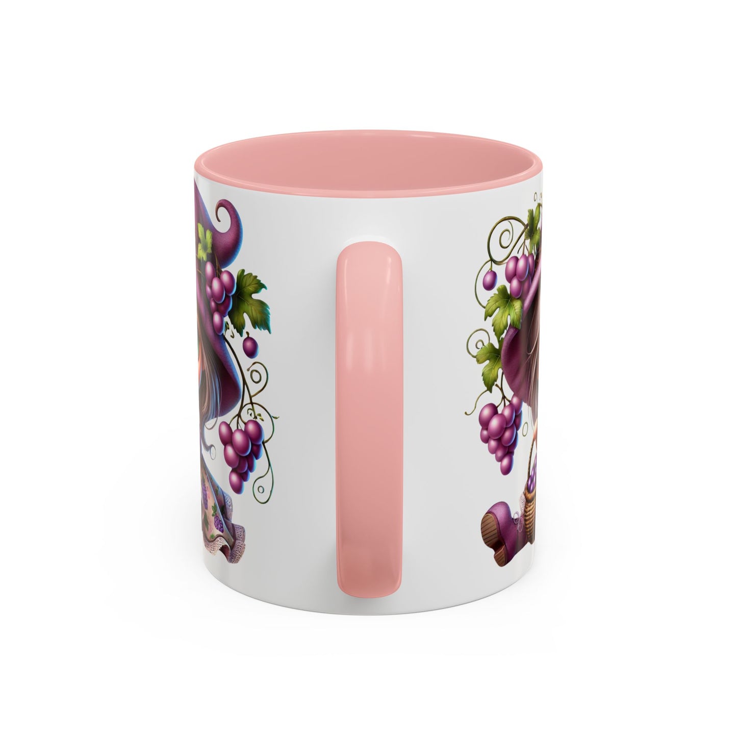Whimsical Grape Girl Coffee Mug - Perfect for Wine Lovers and Gift Giving