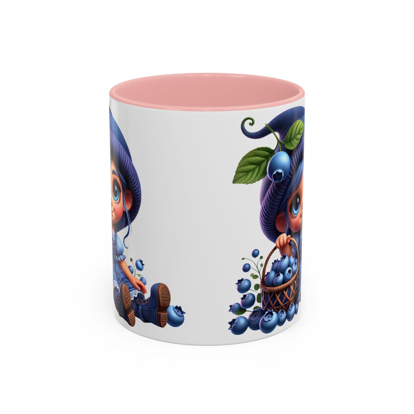 Cute Blueberry Girl Coffee Mug - 11oz & 15oz