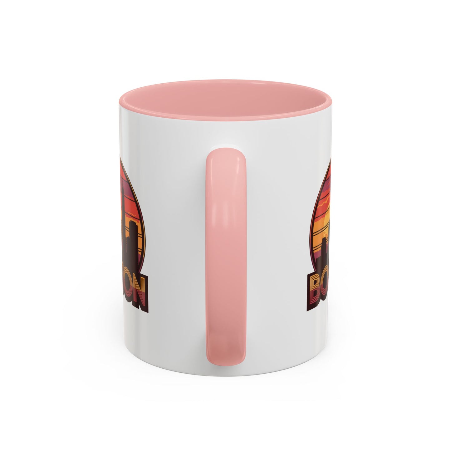 Boston Sunset Accent Coffee Mug, Unique Gift for Boston Lovers, Travel Souvenir, Home Decor, Coffee Lover's Gift, 11oz 15oz Options