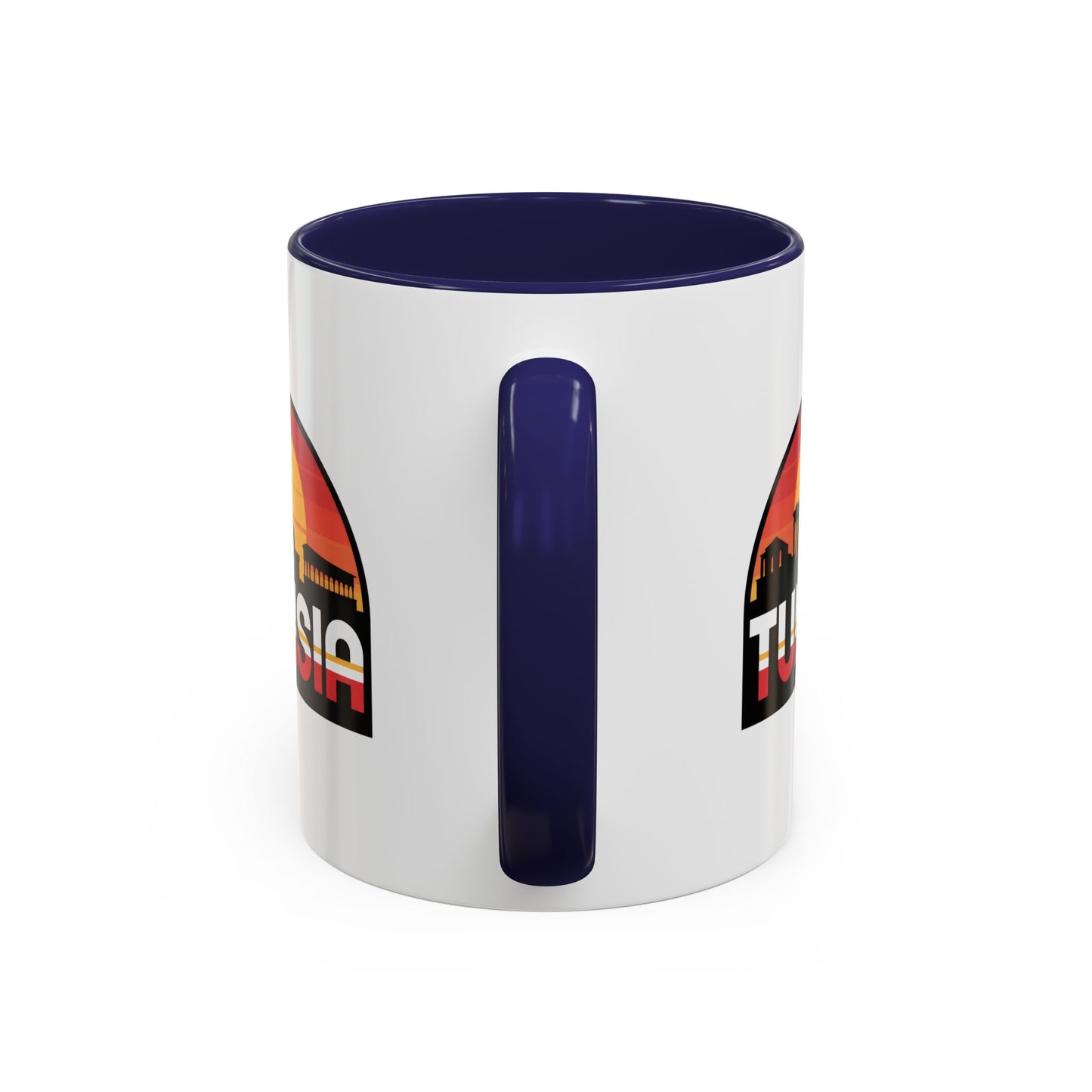 Tunisian Sunset Accent Mug, Coffee Lover Gift, Travel Souvenir, Unique Home Decor, Tea Mug, Vacation Memory