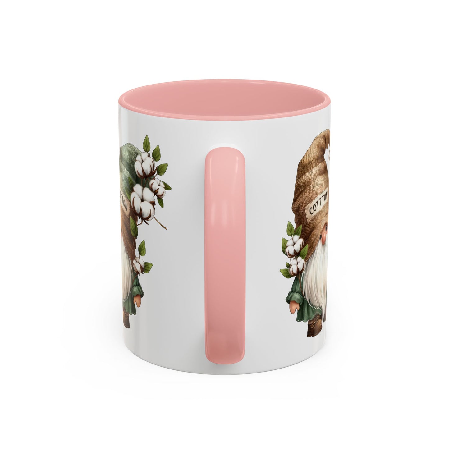 Gnome-Themed Accent Coffee Mug with Floral Design, Perfect for Gifting, Home Decor, Cozy Mornings, Tea Lovers, Housewarming