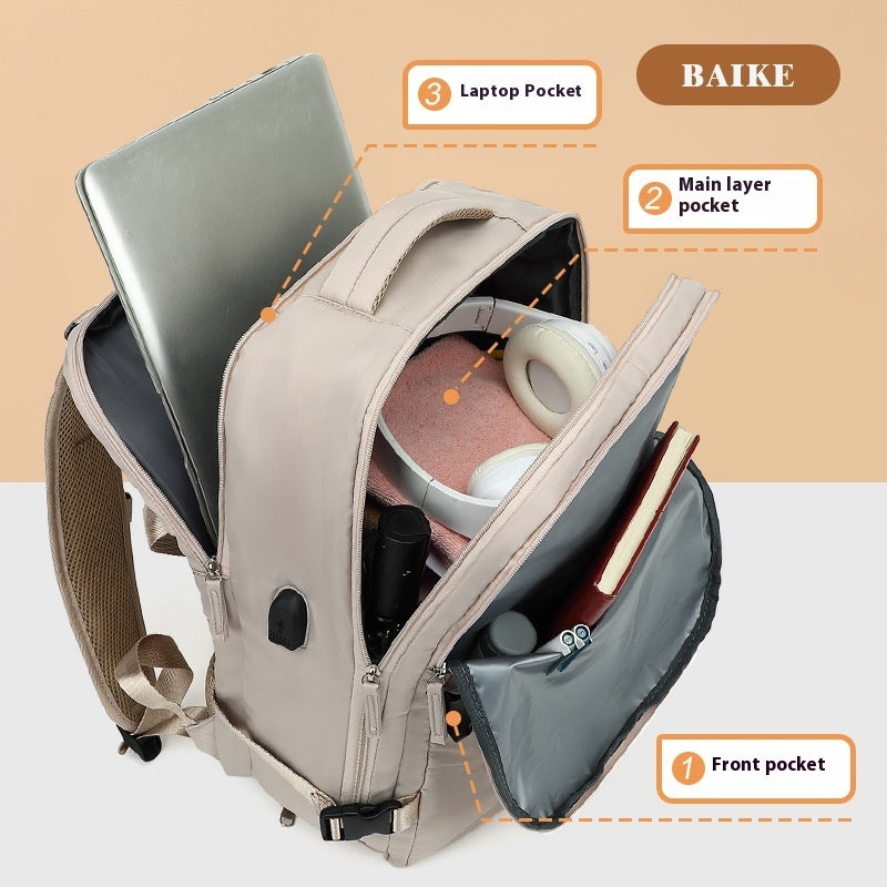 Women's Large Capacity Oversized Lightweight Multifunctional Luggage Backpack