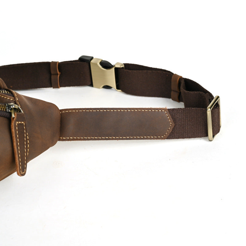 Ceinture en cuir, sac de poitrine décontracté multifonctionnel pour moto JFA UNIjuntos Entreprise