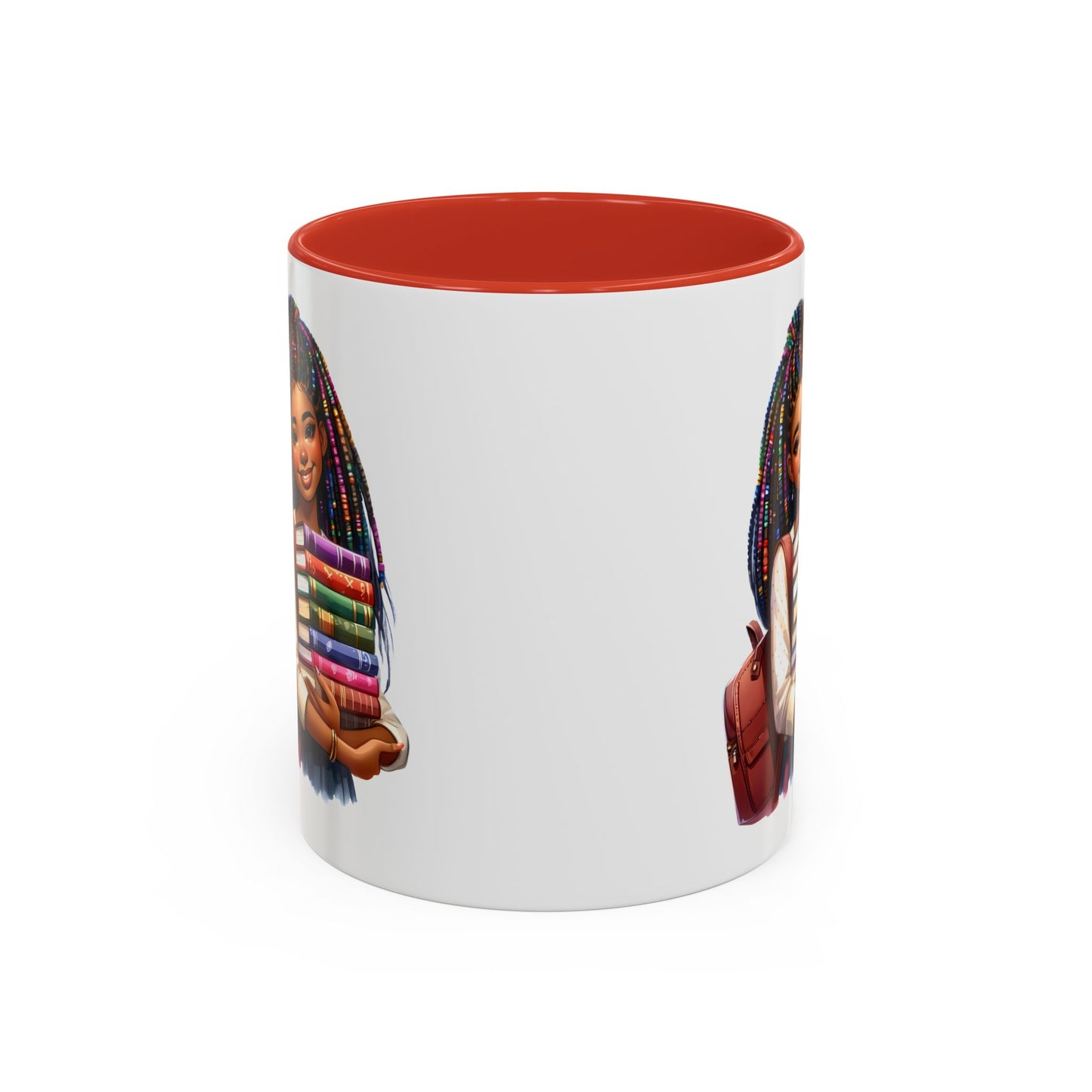 Empowering Accent Coffee Mug - Motivational Gift for Students, Back to School, Afrocentric Mug, Inspirational Drinkware, Colorful Coffee Cup