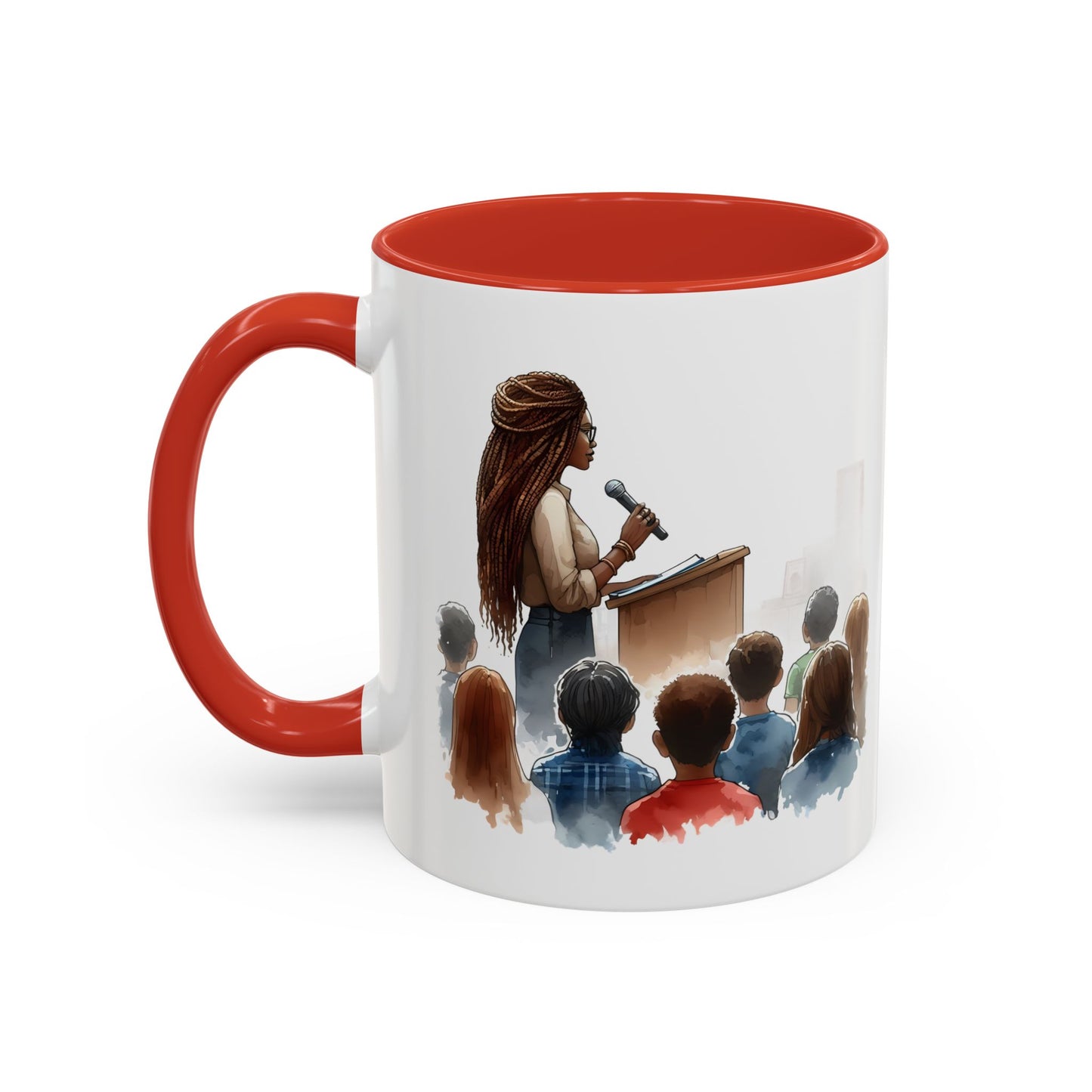 Inspirational Accent Coffee Mug - Motivational Gift for Speakers, Teachers, Coaches; Perfect for Coffee Lovers, Office Decor, Quote Mug