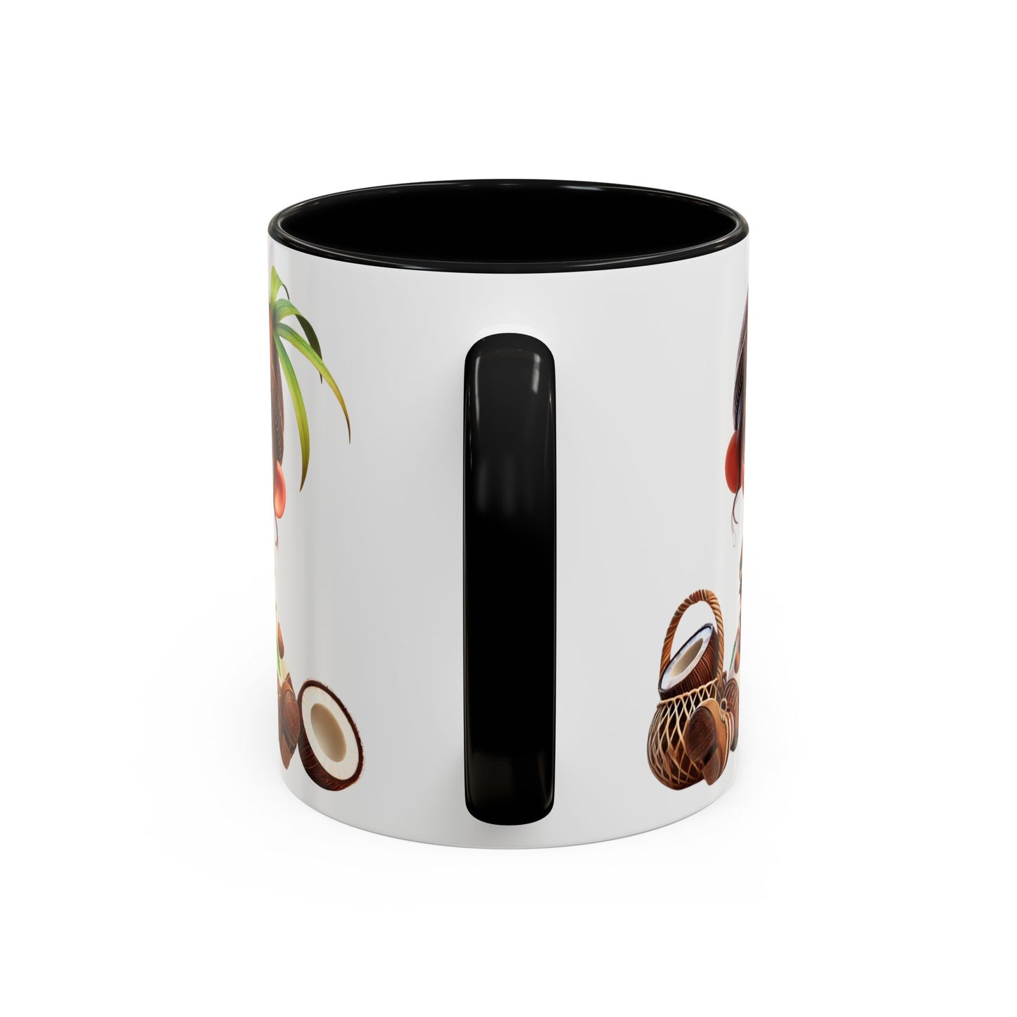 Whimsical Coconut Character Coffee Mug - 11oz & 15oz