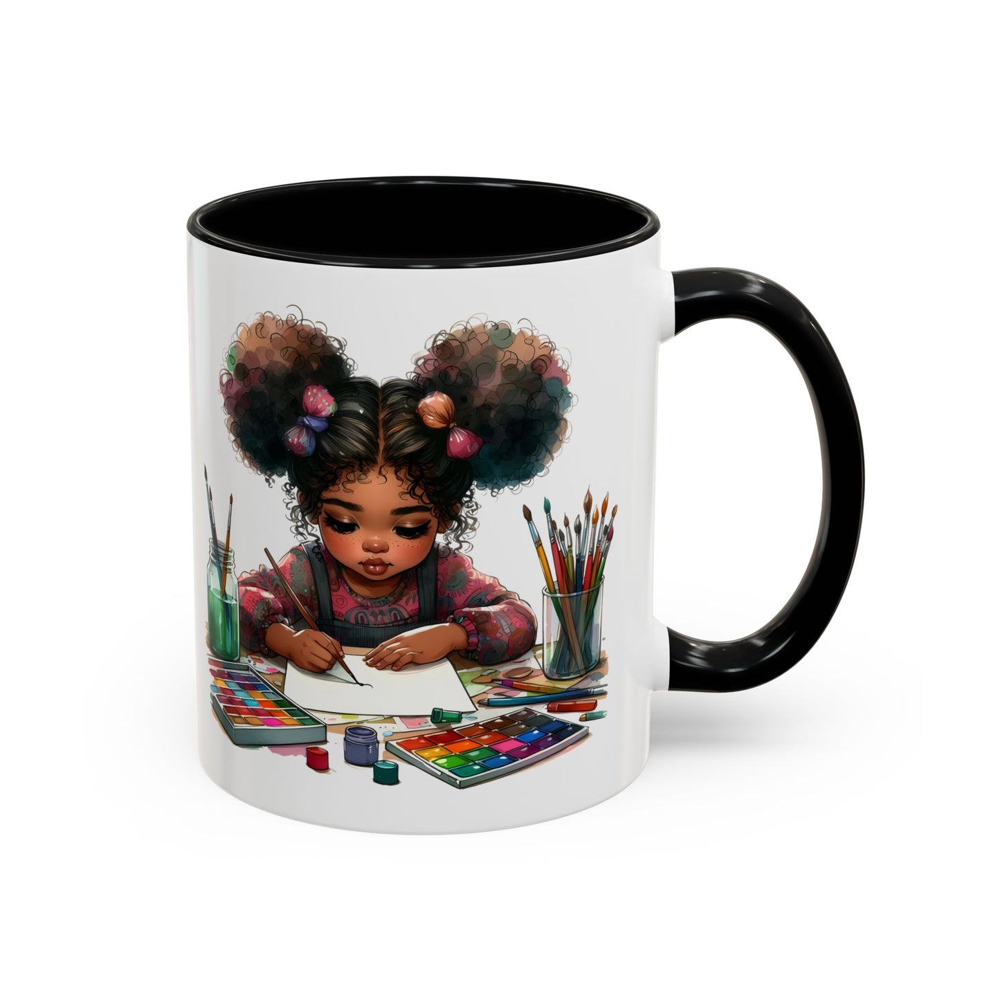 Creative Kids Coffee Mug, Art Mug, Colorful Mug, Cute Kids Mug, Gift for Artists, Unique Drinkware