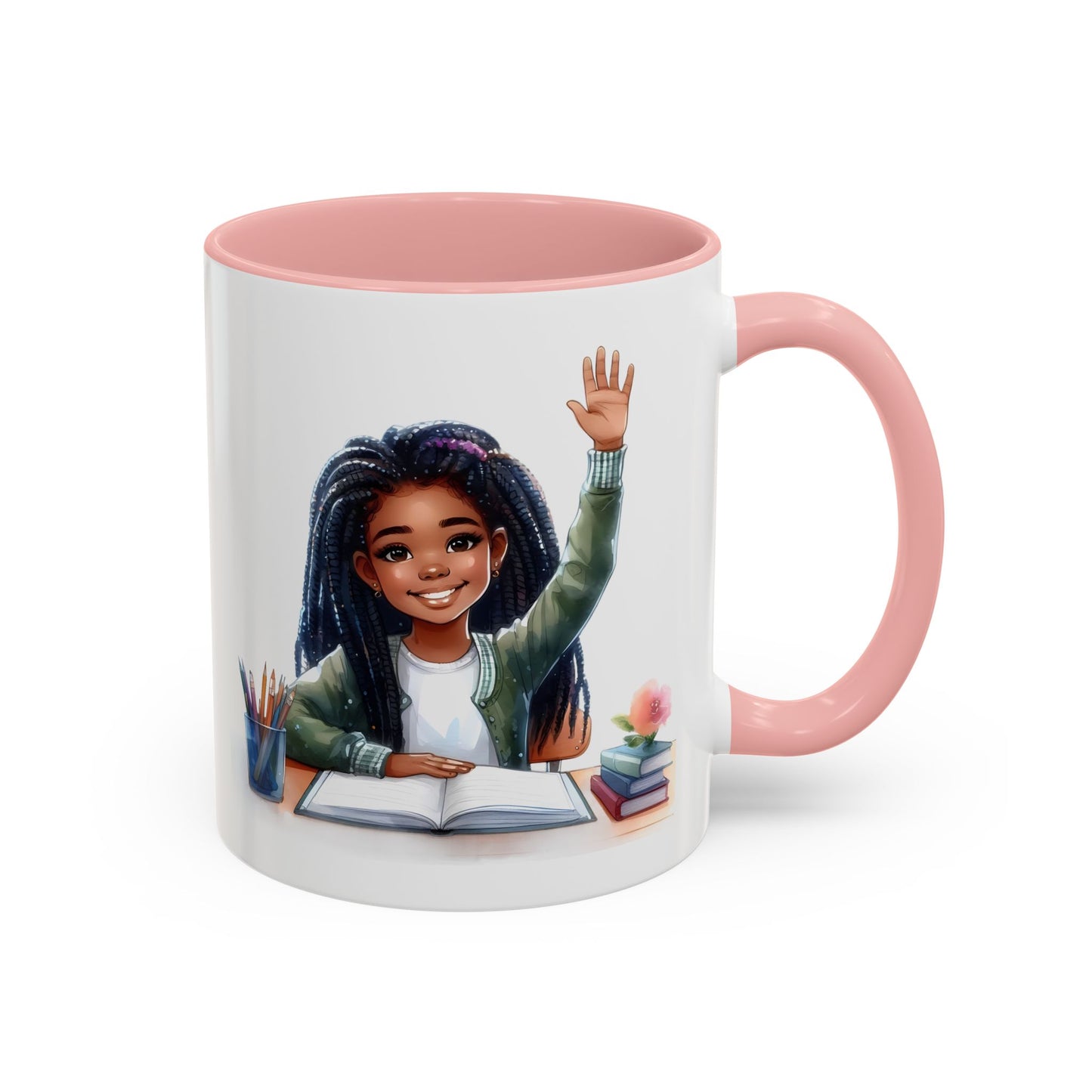 Charming Coffee Mug for Education Lovers, Black Accent Mug, Inspirational Teacher Gift, Cute School Mug, Study Buddy, Personalized [...]