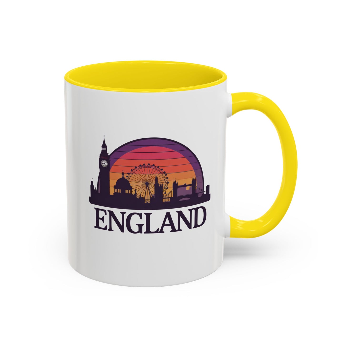 London Skyline Accent Coffee Mug - Unique Gift for Tea Lovers, Home Decor, Travel Souvenir, English Culture Enthusiasts, 11oz, 15oz