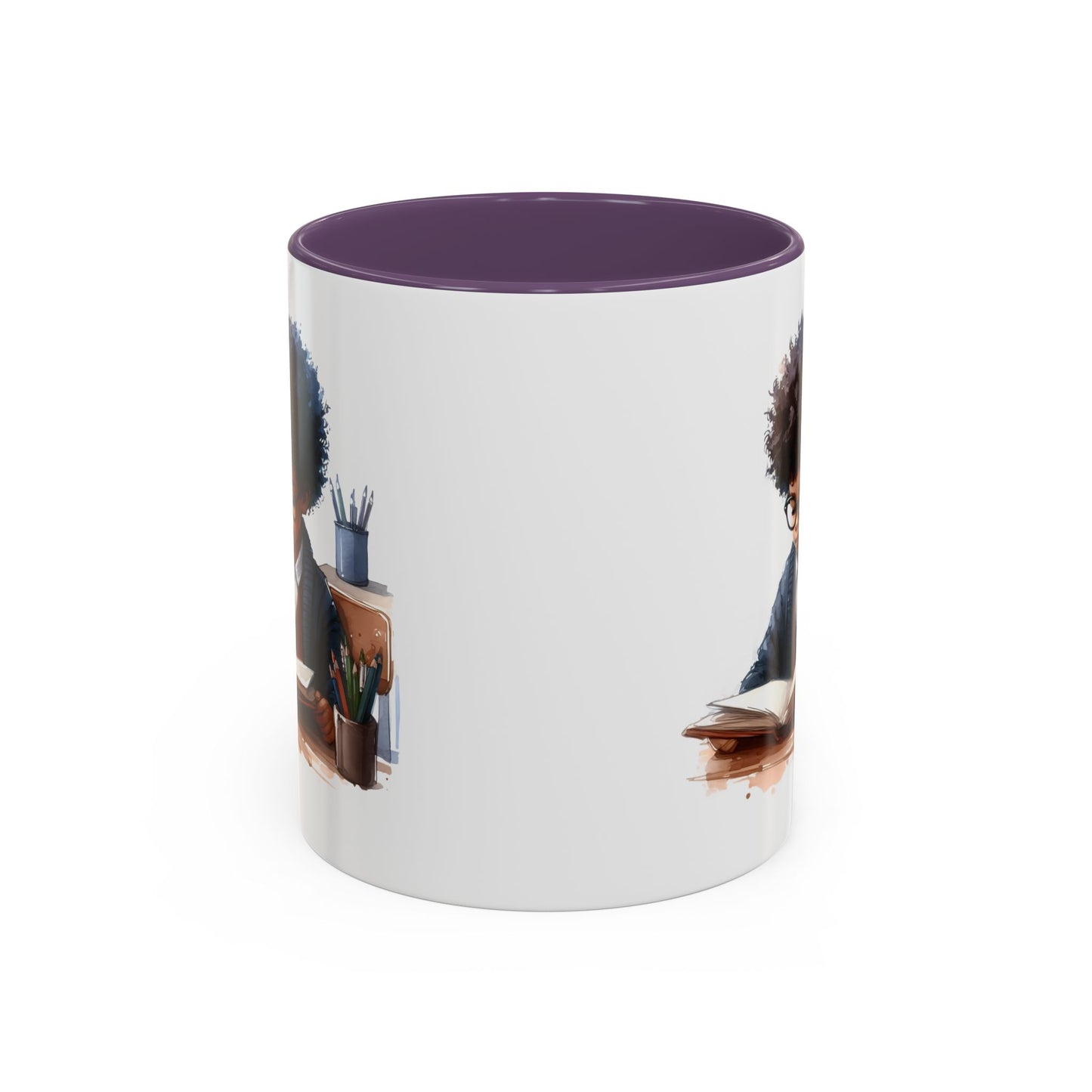 Studious Kid Accent Coffee Mug | Reading Gift for Book Lovers | Unique Office Decor | Fun Drinkware | Educational Present