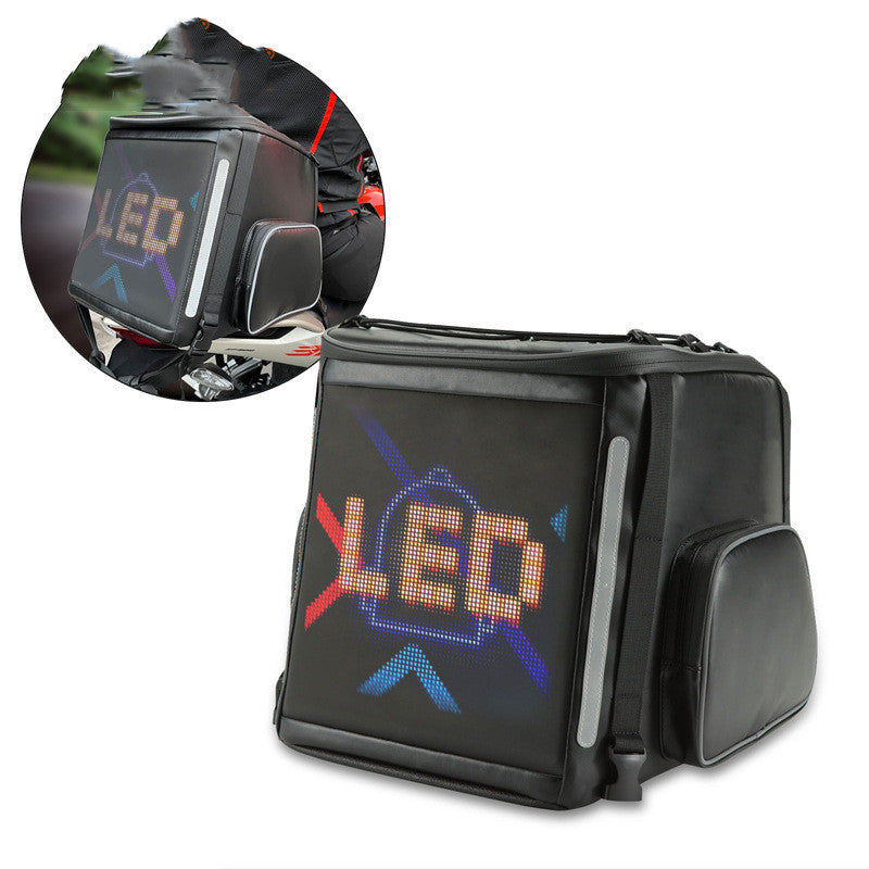 Motorcycle Tail Bag DIY Custom LED Mobile Display