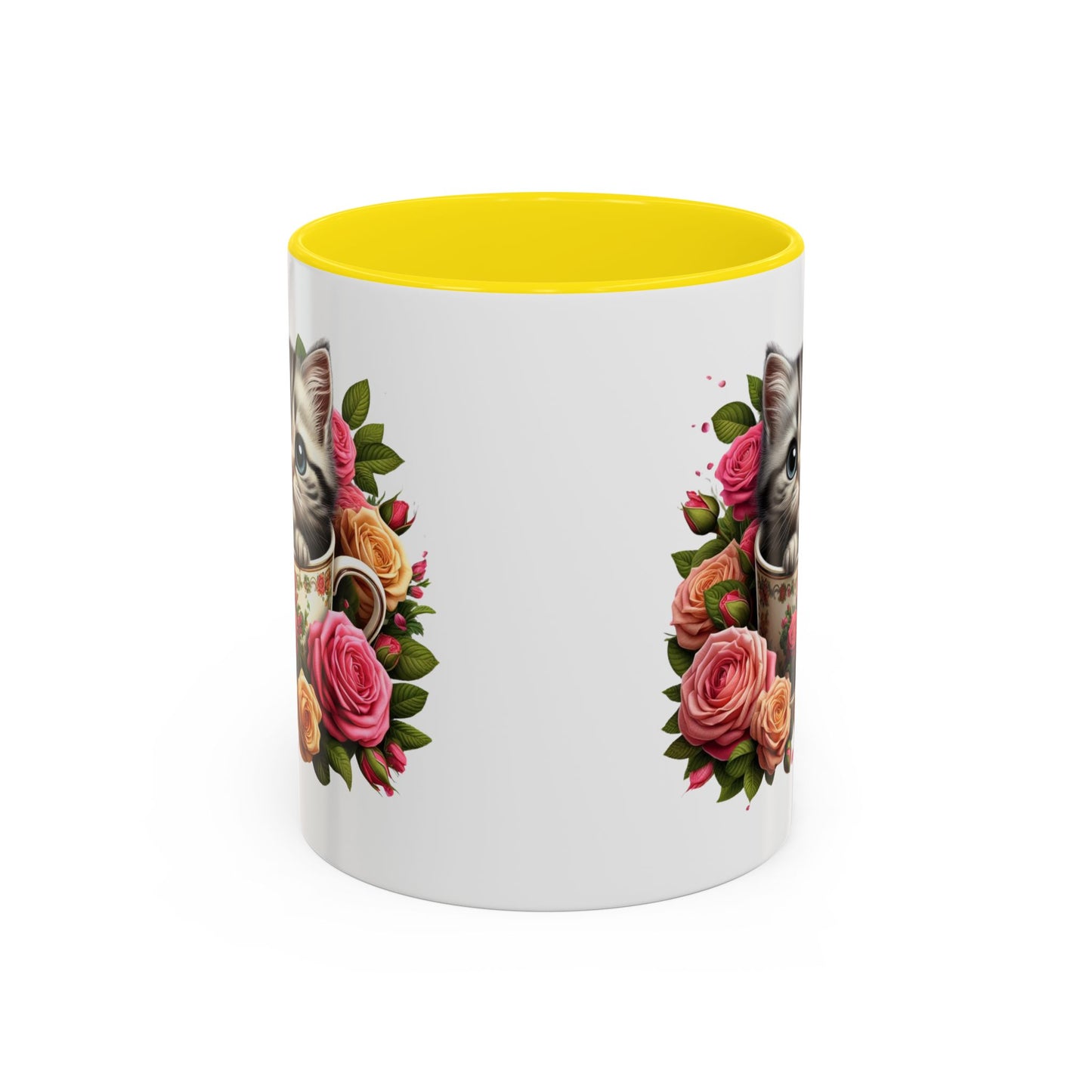 Whimsical Cat Coffee Mug with Floral Accents, Cute Cat Mug, Pet Lover Gift, Tea Cup, Perfect for Cat Lovers, Floral Coffee Cup, [...]