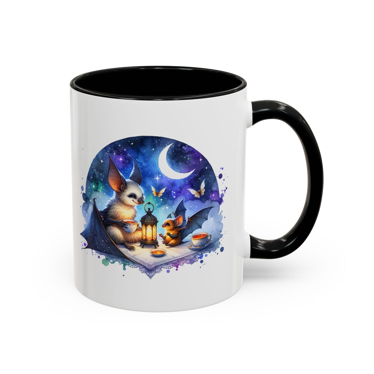 Whimsical Nighttime Coffee Mug: Enchanting Animal Design for Cozy Moments, Gift for Animal Lovers, Unique Home Decor, Special Occasions
