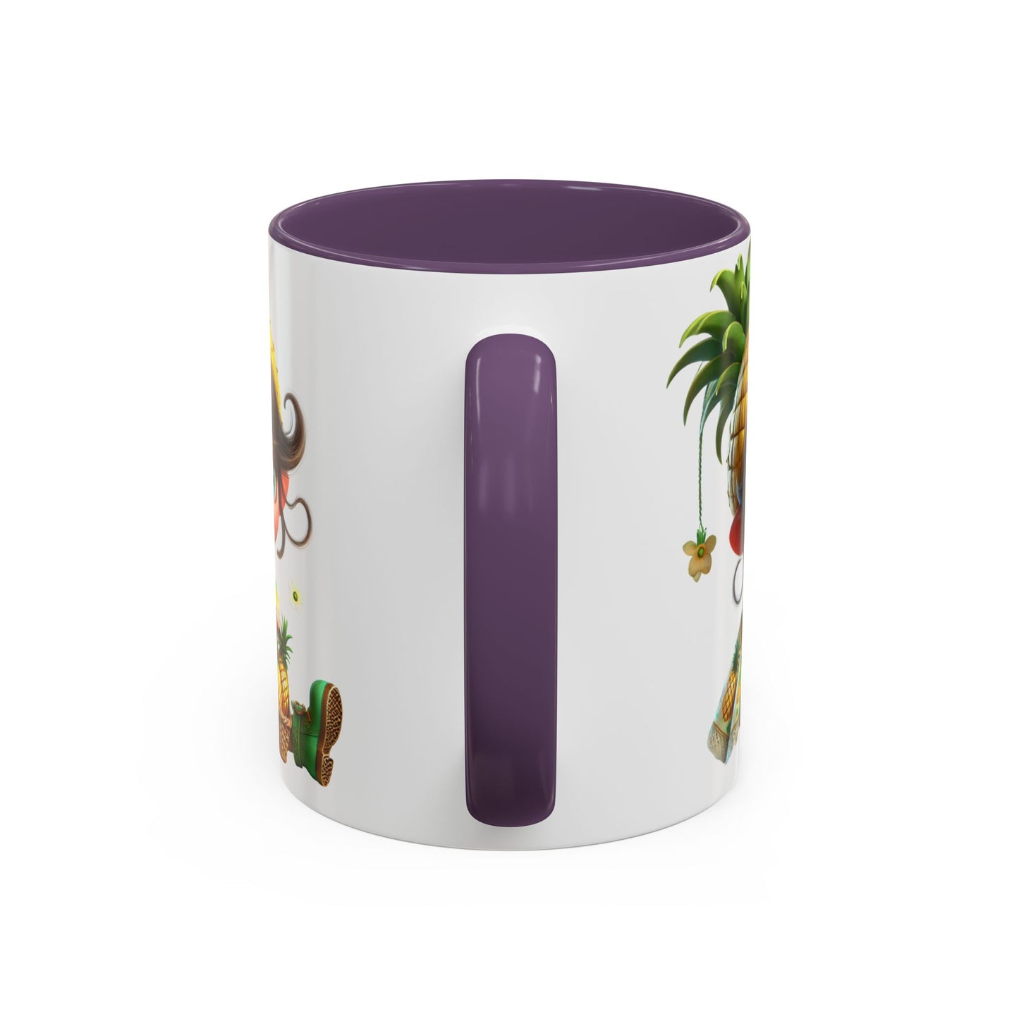 Pineapple-themed Accent Coffee Mug - Tropical Fun for Every Sip