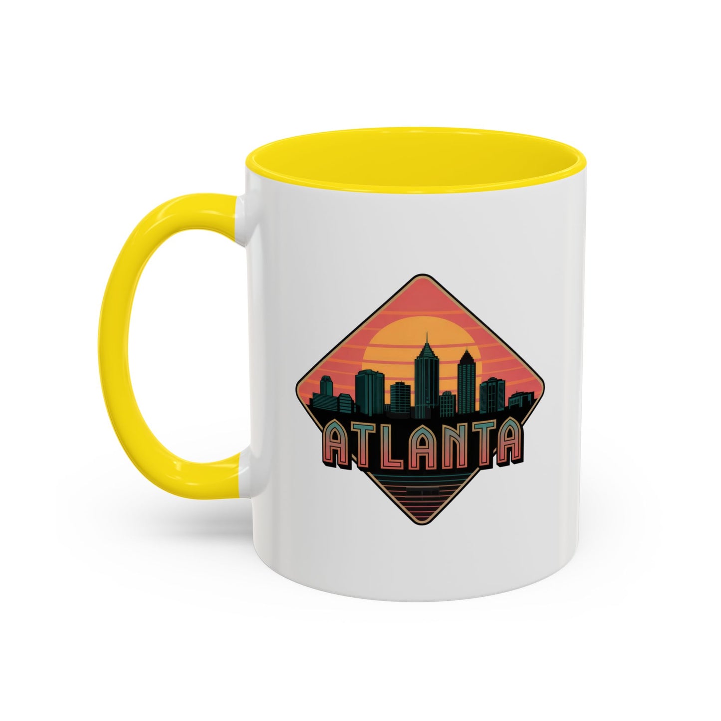 Atlanta Skyline Accent Coffee Mug, Unique Gift for Coffee Lovers, Home Decor, Travel Souvenir, Urban Style Mug