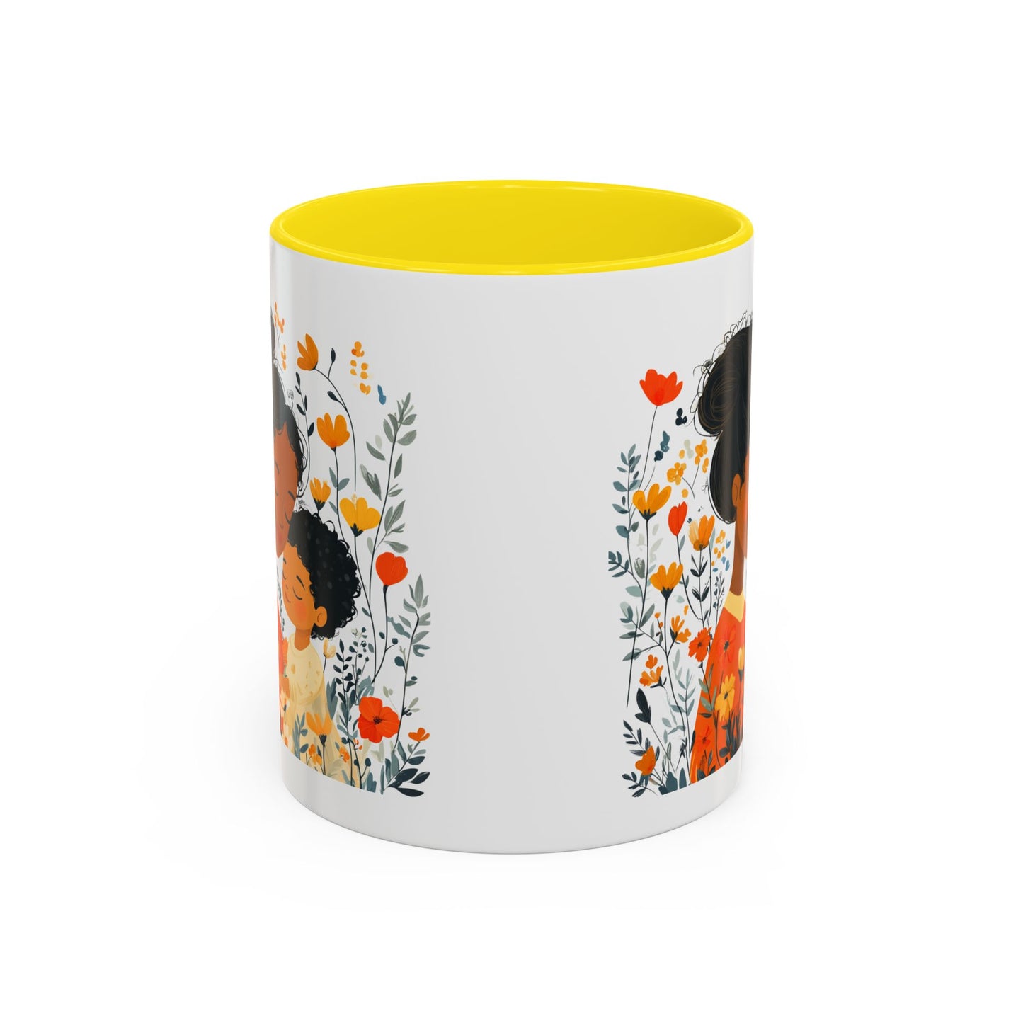 Floral Mama & Child Coffee Mug - Perfect for Mother's Day, Gift for Mom, Family Time, Cute Drinkware, Wellness, Friendship
