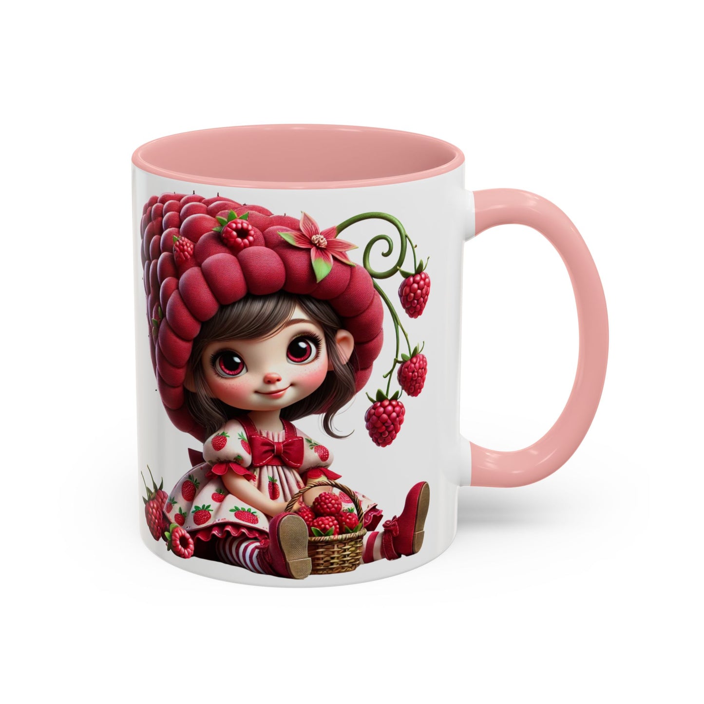 Whimsical Berry Girl Coffee Mug - Perfect for Berry Lovers!