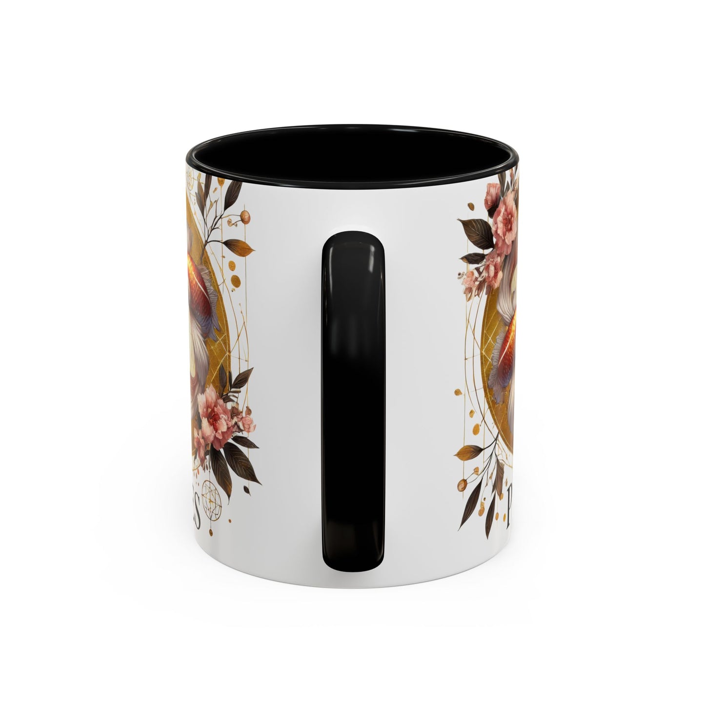 Pisces Goldfish Accent Coffee Mug – Zodiac Astrology Gift for Fish Lovers