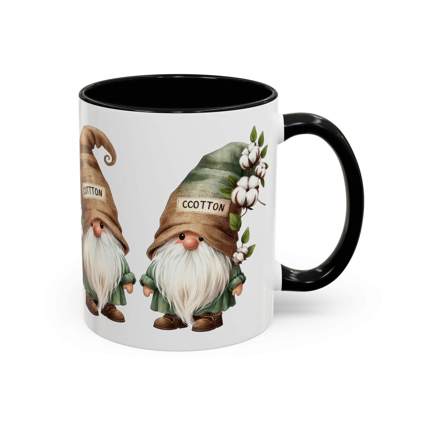 Gnome-Themed Accent Coffee Mug with Floral Design, Perfect for Gifting, Home Decor, Cozy Mornings, Tea Lovers, Housewarming