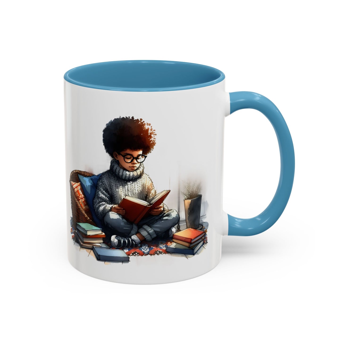 Cozy Reading Mug: Perfect Gift for Book Lovers, Cute Coffee Cup, Unique Home Decor, Ideal for Cozy Mornings, Fun Birthday Present