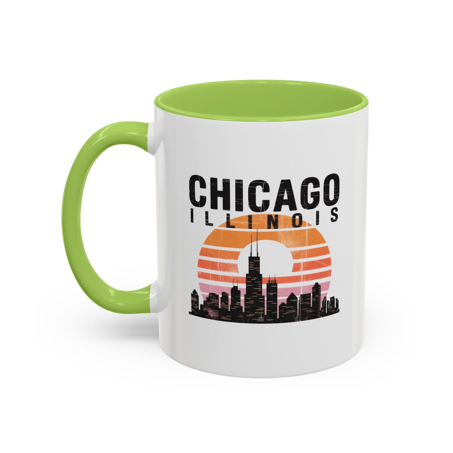 Chicago Skyline Accent Coffee Mug | Perfect Gift for Coffee Lovers, City Souvenir, Home Décor, Travel Memento, Chicago Enthusiasts