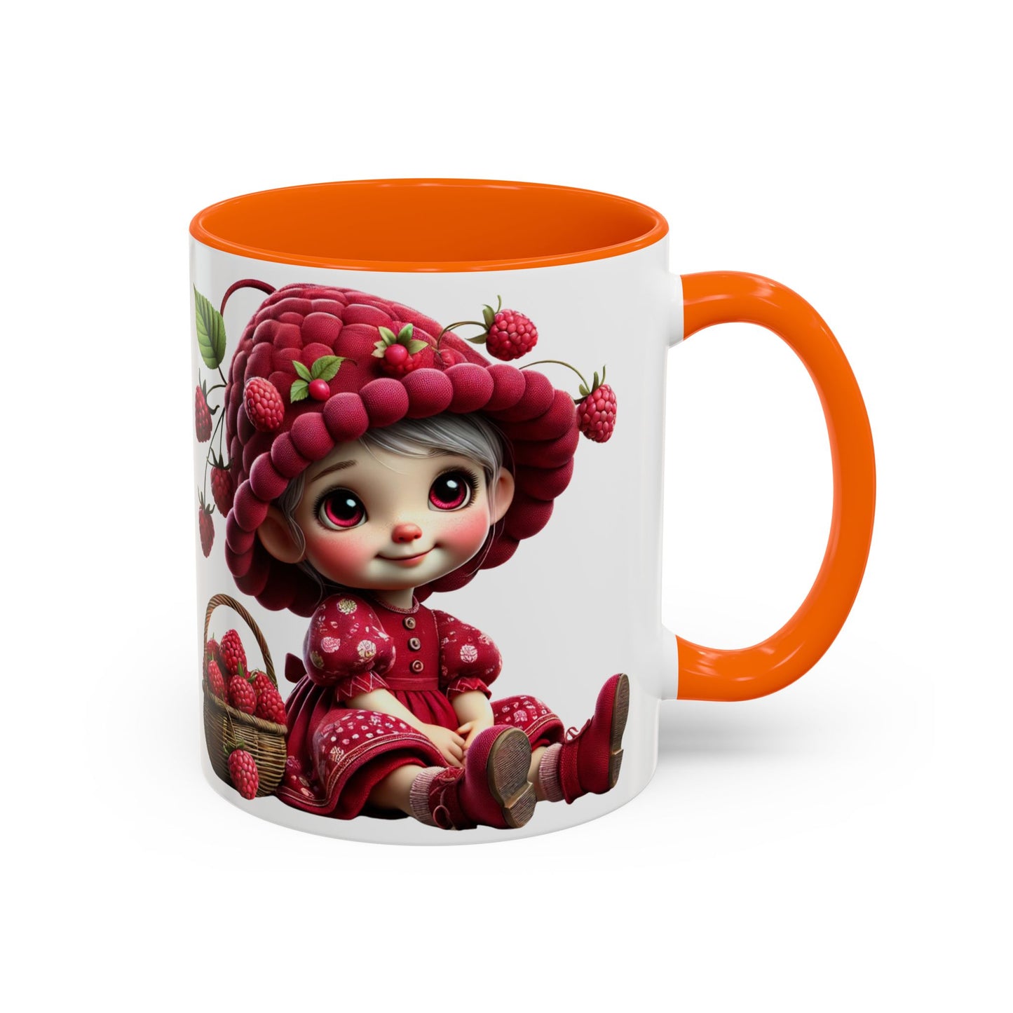 Whimsical Raspberry Character Coffee Mug - 11oz & 15oz