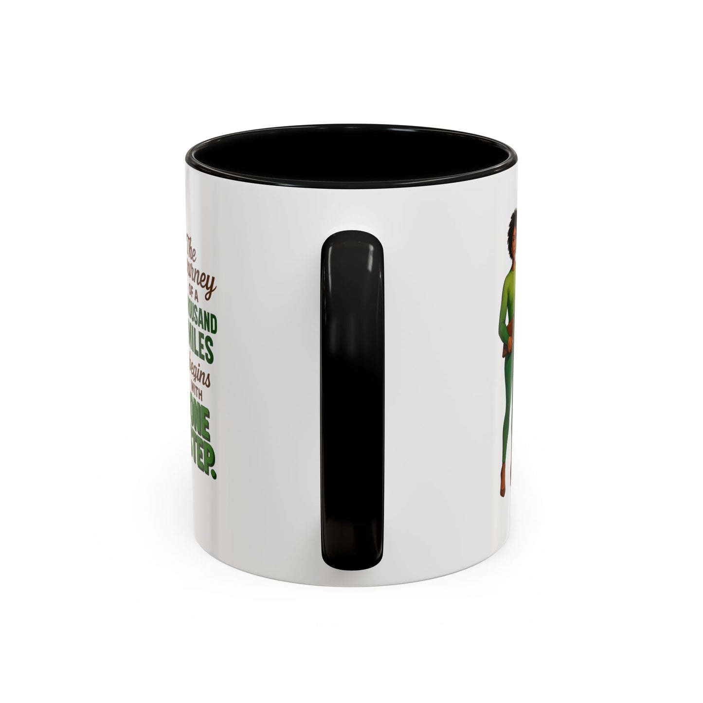 Inspirational Accent Coffee Mug - Motivational Quote Mug, Unique Gift for Her, Empowerment Coffee Cup, Coffee Lover's Gift, Tea Mug