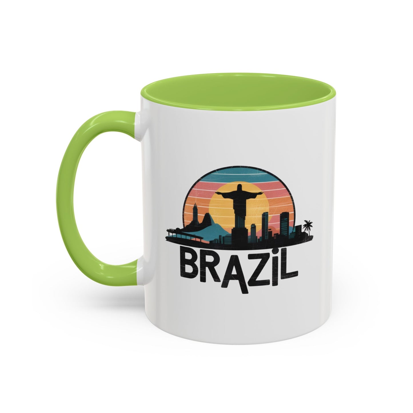 Brazilian Vibe Coffee Mug, Accent Mug for Travel Lovers, Gift for Brazil Enthusiasts, Souvenir Coffee Cup, Beach Theme Mug