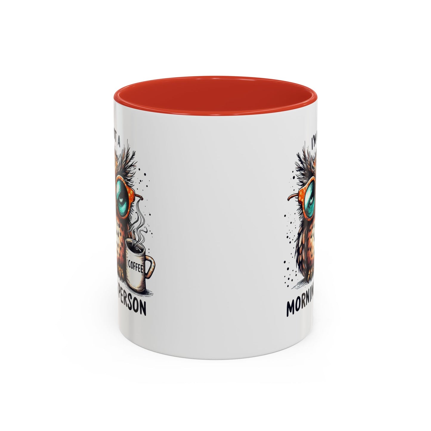 Funny Owl Coffee Mug, I'm Not a Morning Person Cup, Gift for Coffee Lovers, Cute Owl Mug, Quirky Ceramic Mug