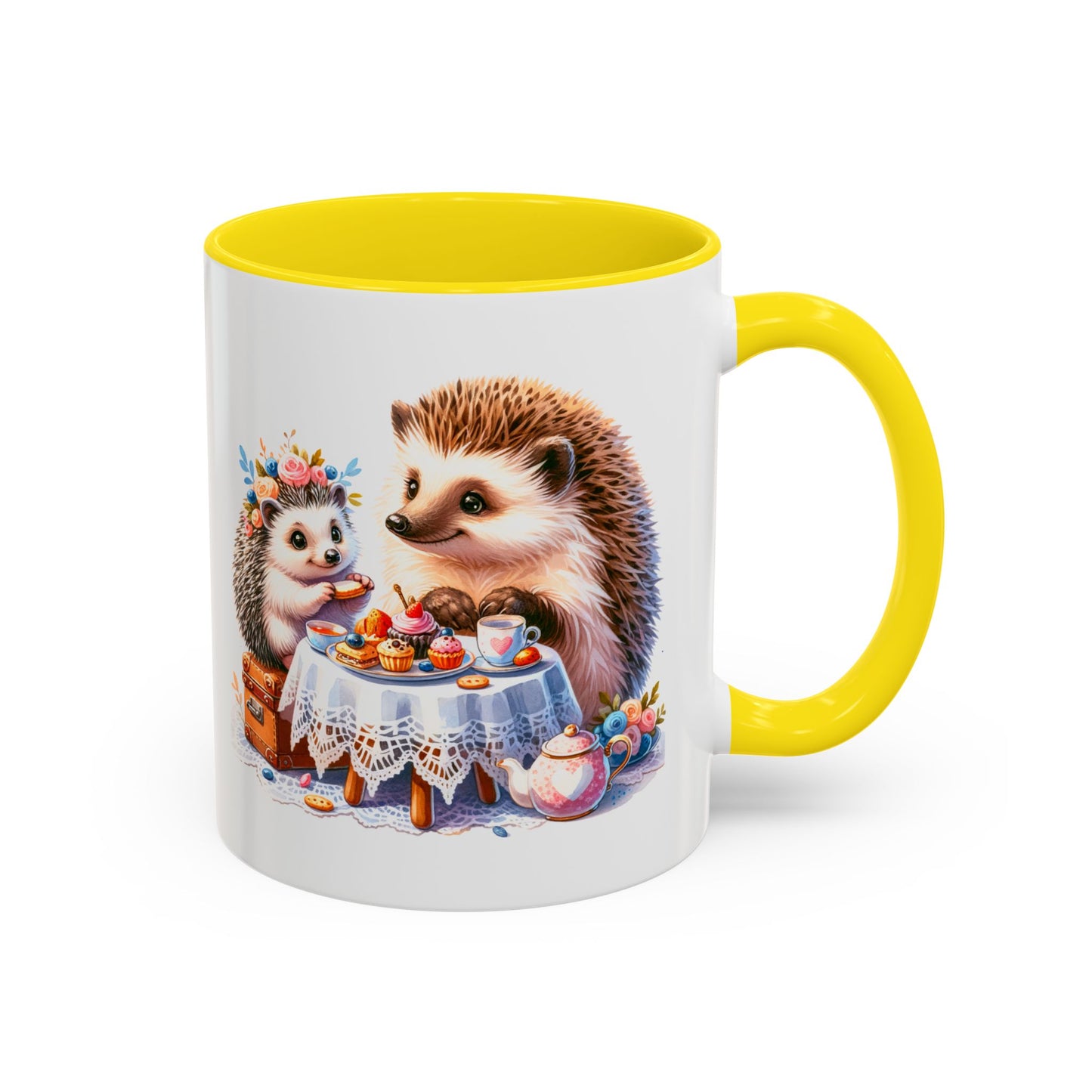Adorable Hedgehog Accent Coffee Mug - Cute Animal Lover Gift, Nature Coffee Cup, Home & Kitchen Decor, Perfect for Friends & Family